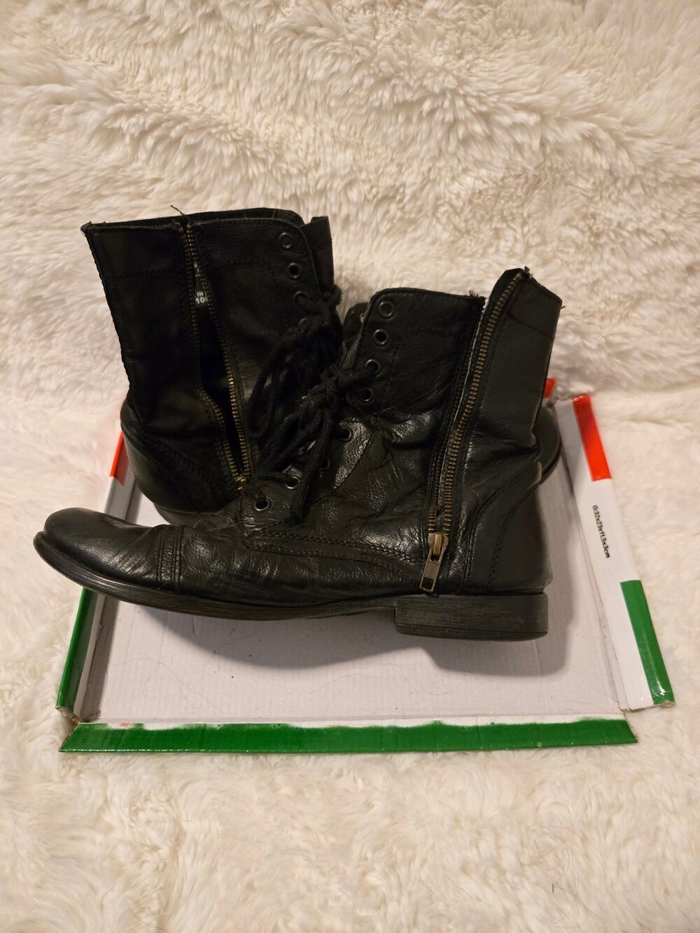 Steve Madden Black Leather Boots